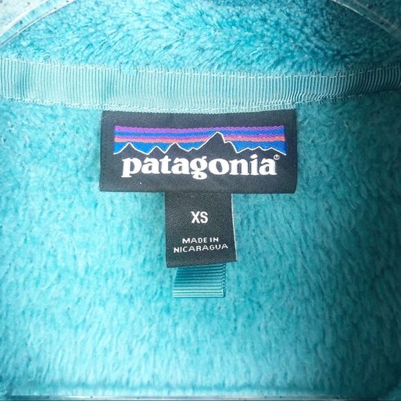 PATAGONIA | Re-Tool Snap-T Pullover Teal Textured Sweater Sweatshirt Women’s XS - Picture 5 of 7